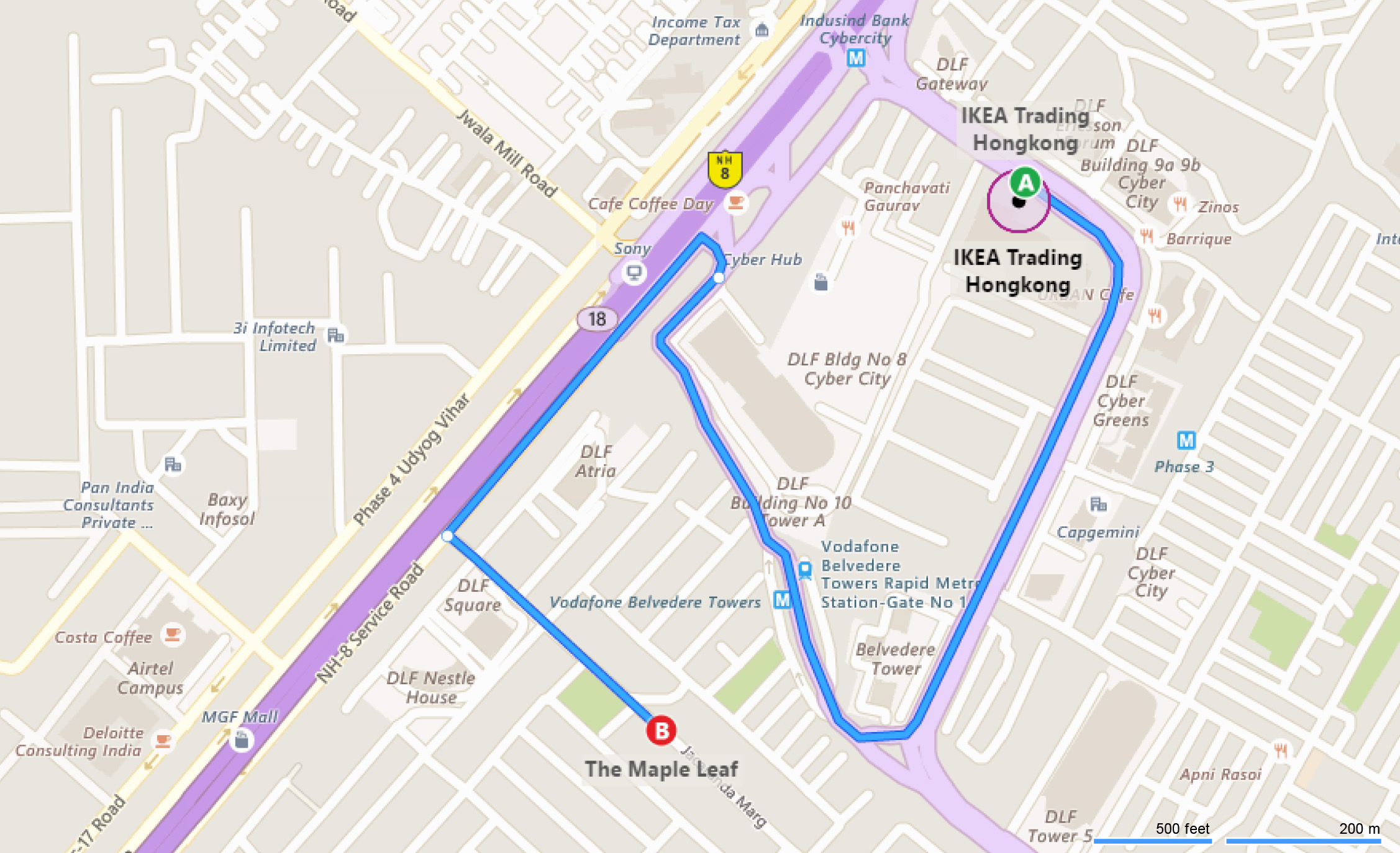 Budget Hotel Near IKEA Office Gurgaon Budget Hotels in DLF Cyber City, Gurgaon The Maple Leaf